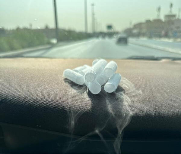 A dashboard view of dry ice pallets being delivered in Riyadh, ensuring safe and fast transportation
